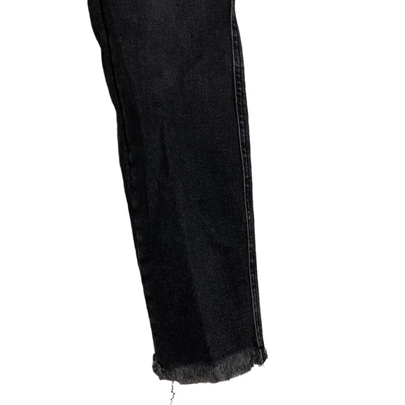 We The Free Black High Rise Jeggings Stretch Raw Hem Free People Jeans 29 - Picture 9 of 16